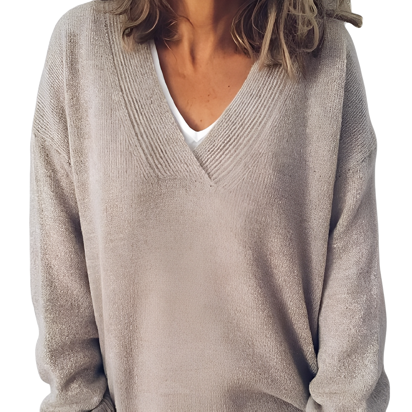 Camryn - Damenstrickpullover im lockeren Stil