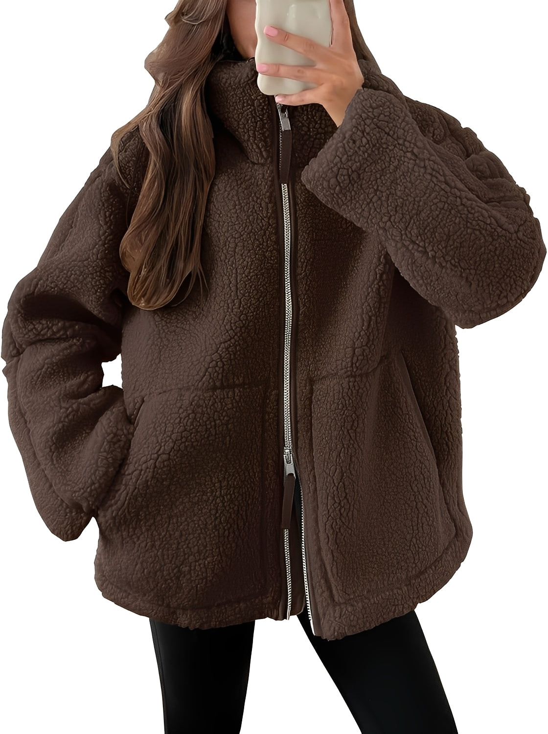 Rowena - Stilvolle Damenwolljacke mit Reißverschluss