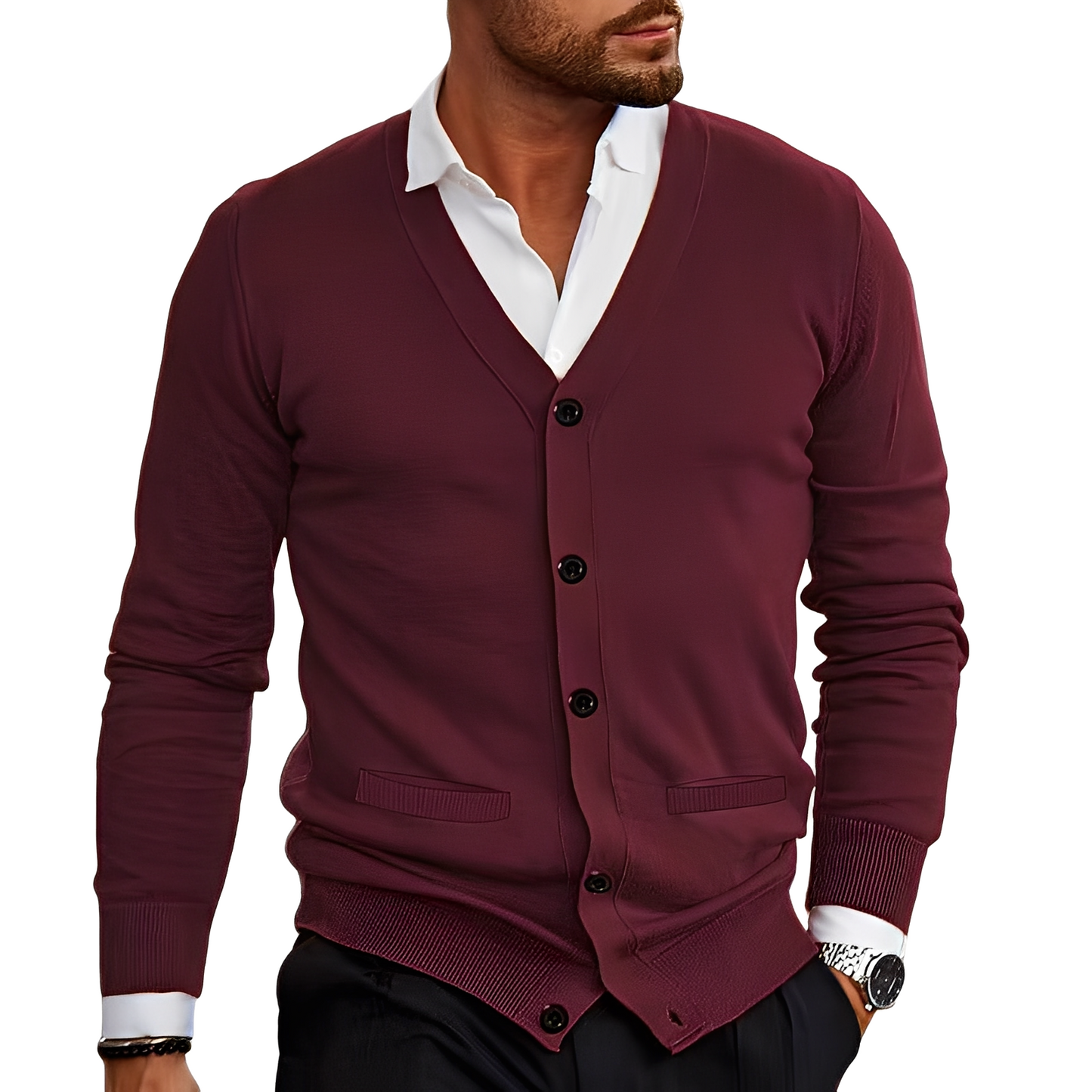 Holden - Komfortable Herrenjacke aus Baumwolle mit Knöpfen