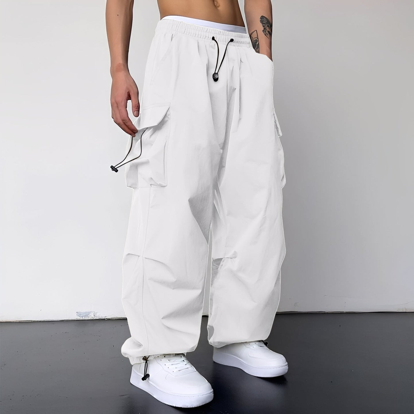 Kaleb - Modische Baggy-Cargohose für Herren