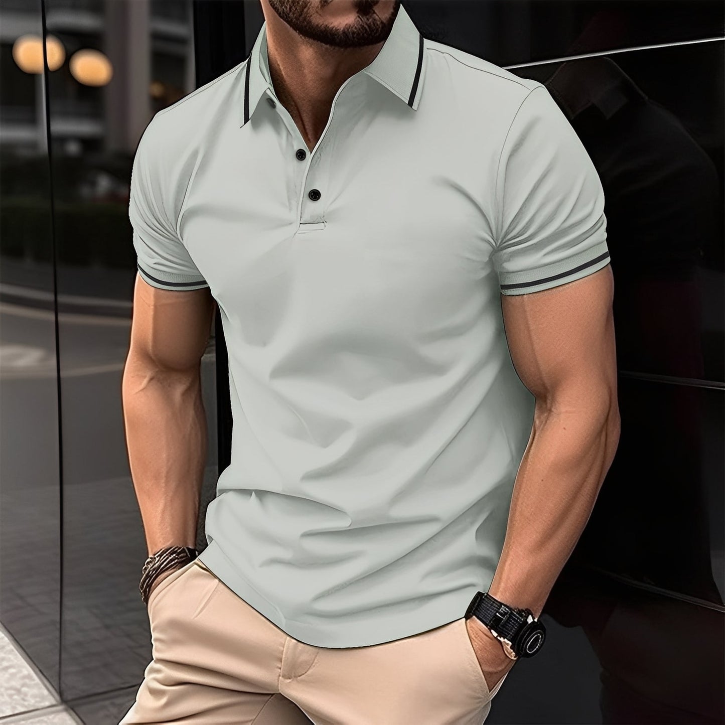 Mervyn - Komfortable Sportshirts für Herren mit kurzen Ärmeln