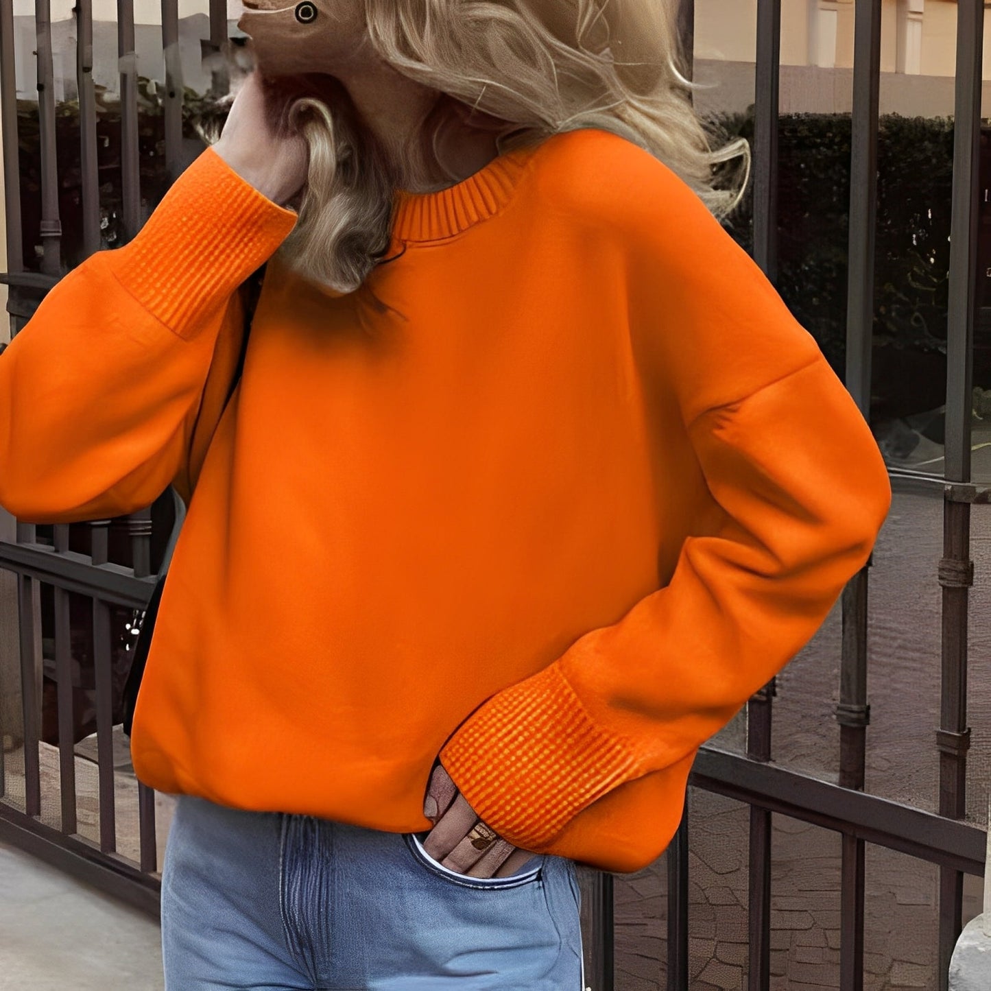Shanelle - Klassischer Damenpullover mit Rundhalsausschnitt