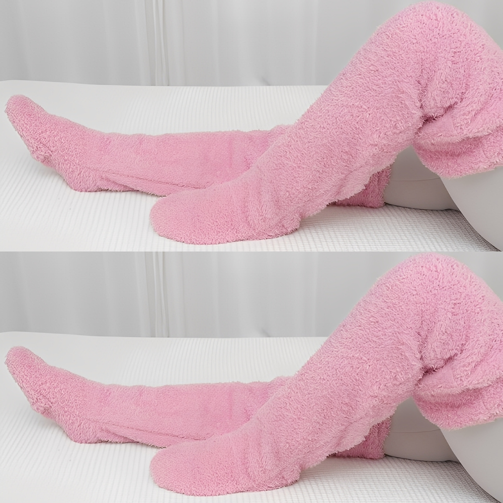 Camellia - Warme, knielange Wintersocken für Damen
