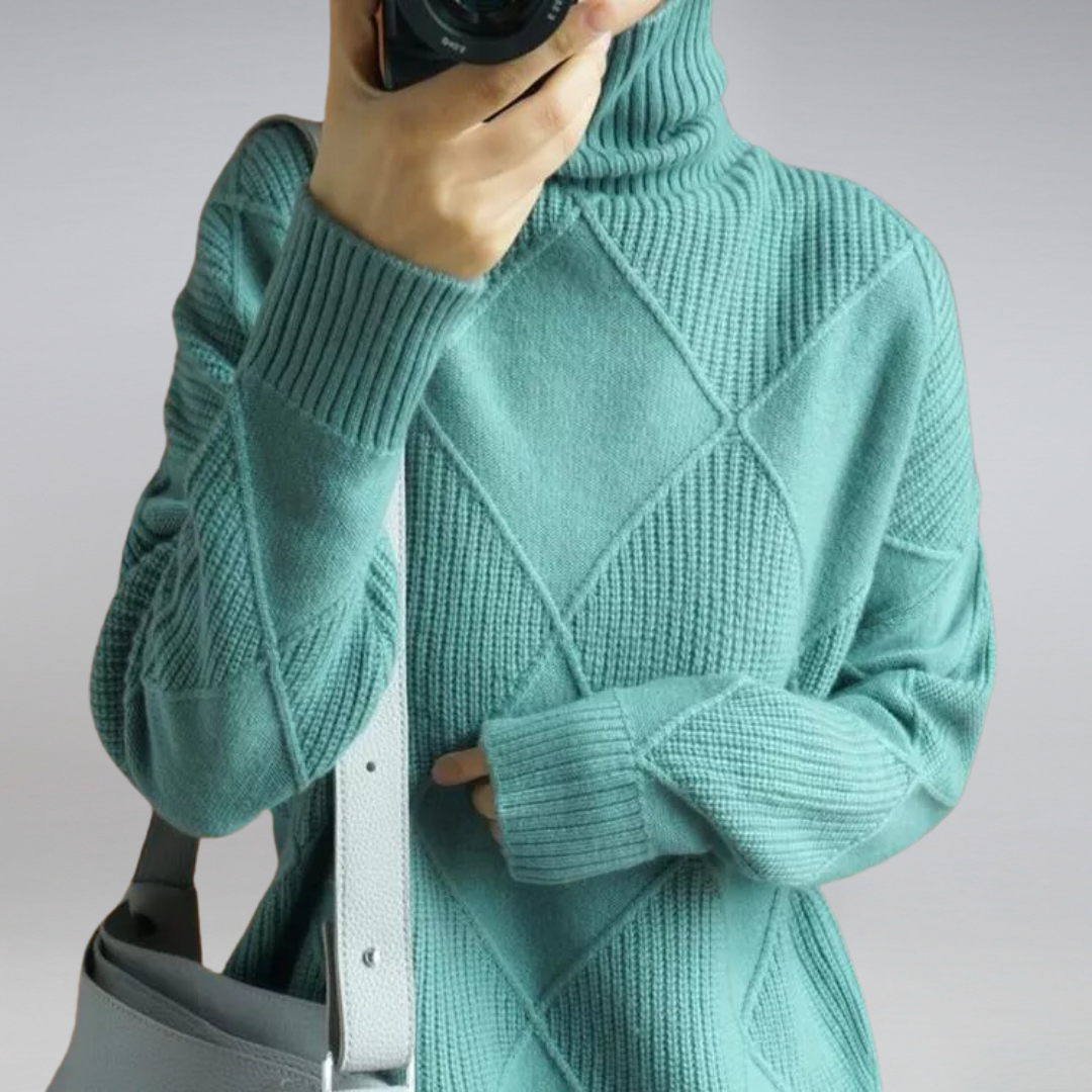 Camille – Damen-Kaschmir-Rollkragenpullover
