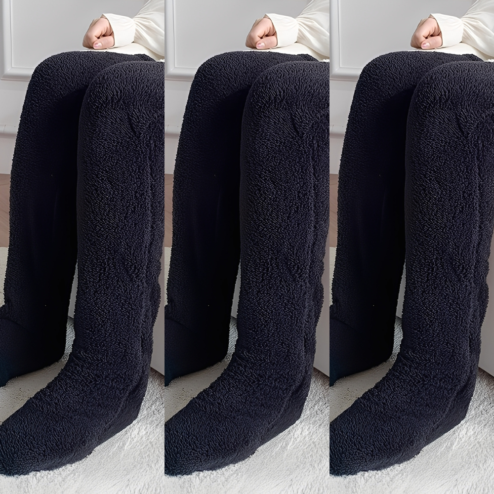 Camellia - Warme, knielange Wintersocken für Damen