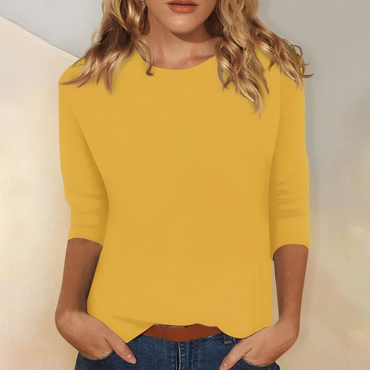 Katherina - Bequemes Langarmshirt mit Rundhalsausschnitt für Frauen