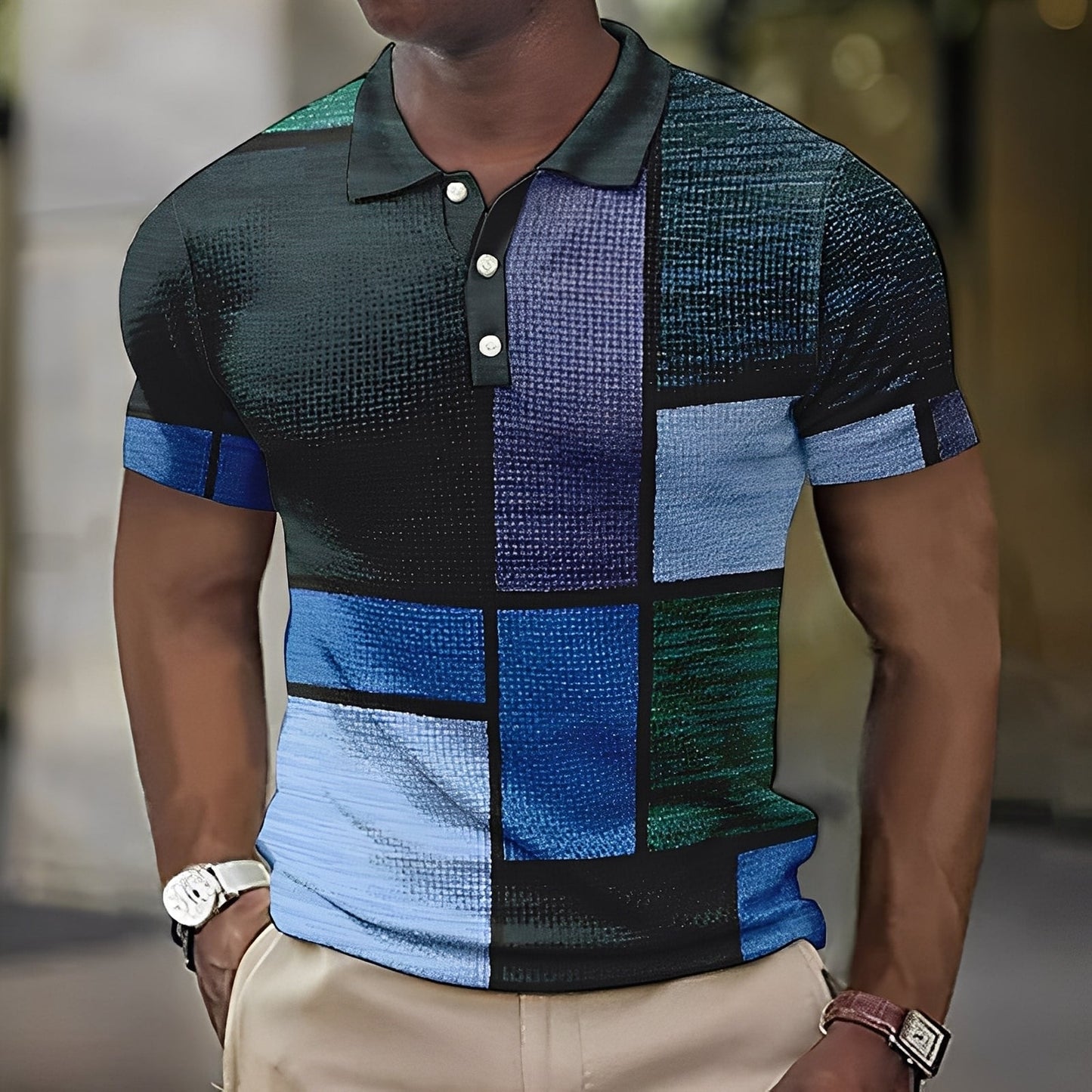 Reginald - Schickes farbiges Herren-Polo mit Kragen