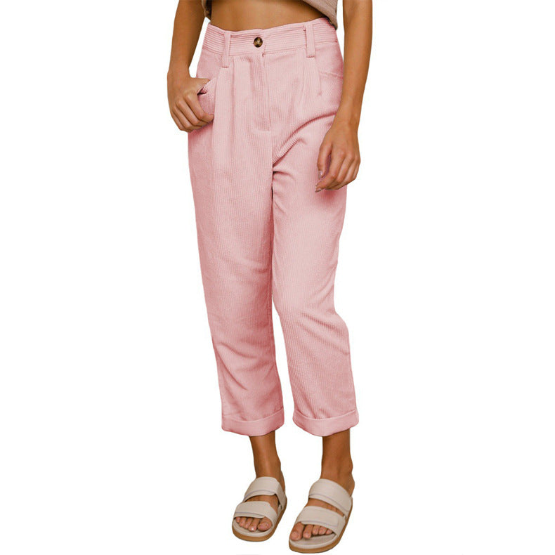Chelsie - Bequeme hochgeschnittene Cordhose für Damen