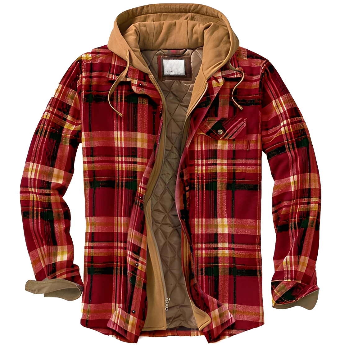 Denzil - Bequeme Herrenjacke aus Flanell mit Karomuster