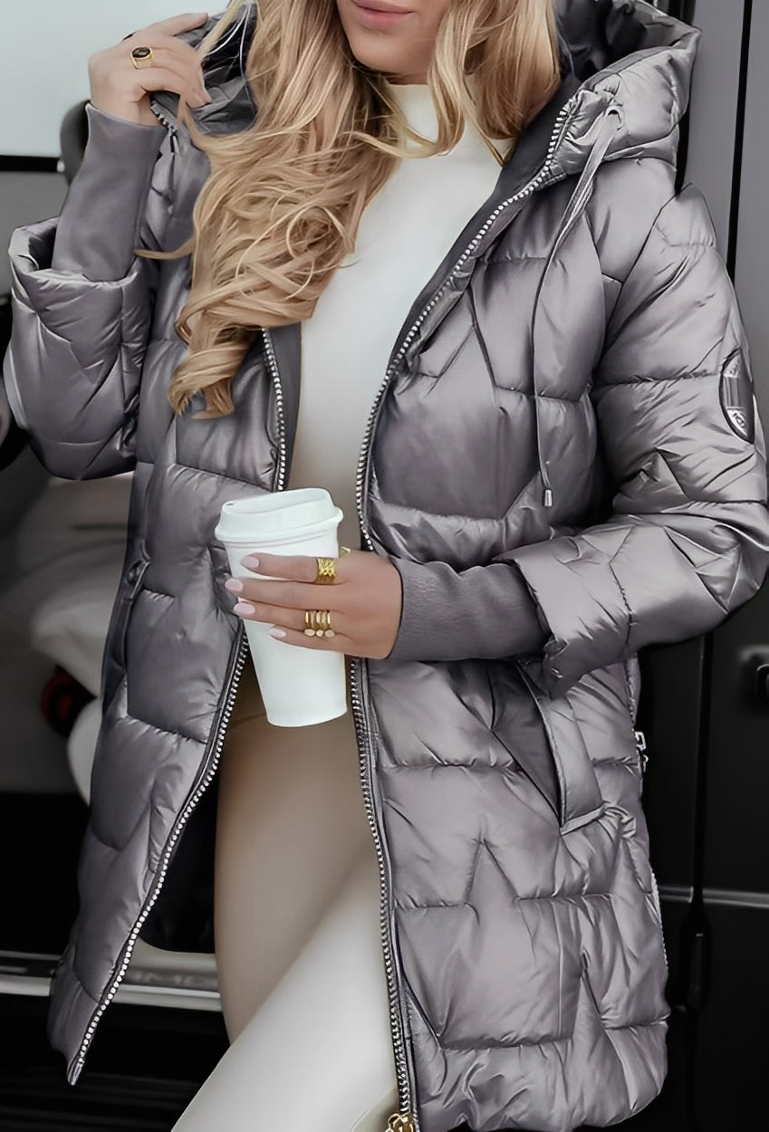 Rebecca - Warmer und dicker Damen-Hoodie-Mantel