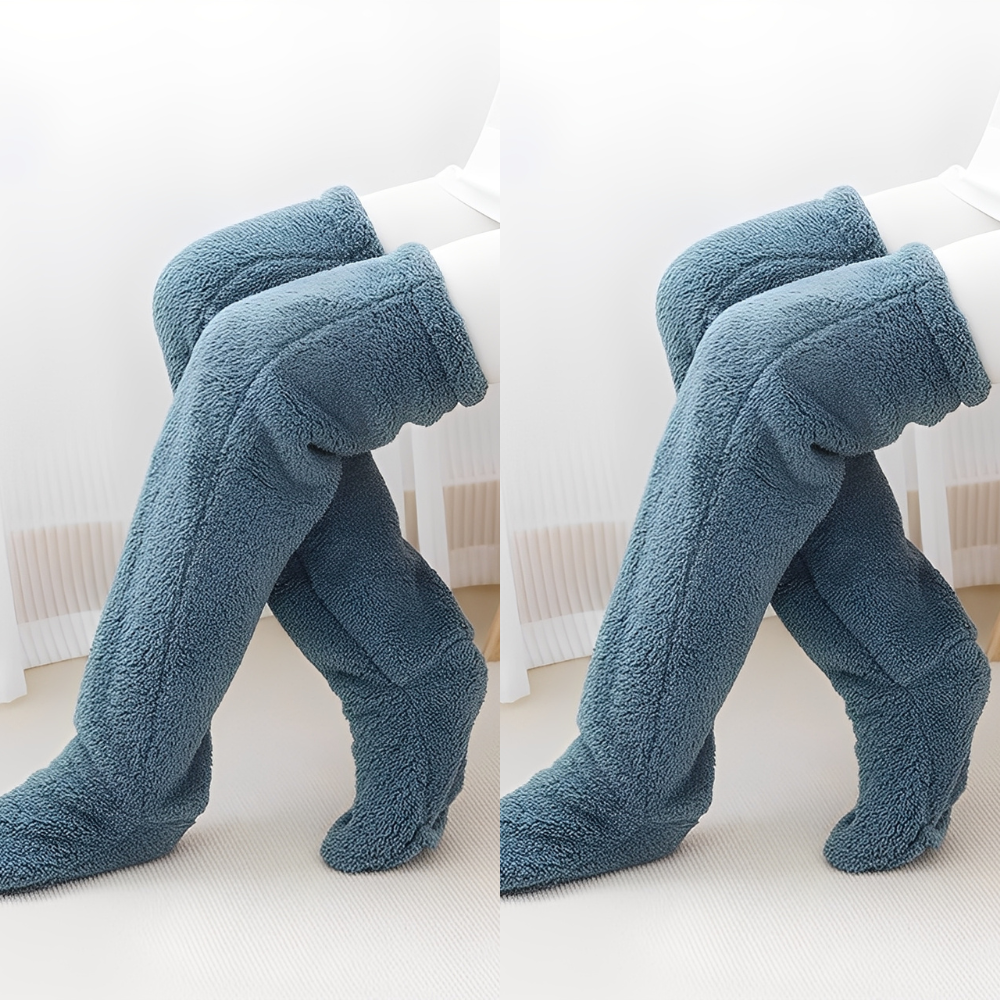 Camellia - Warme, knielange Wintersocken für Damen