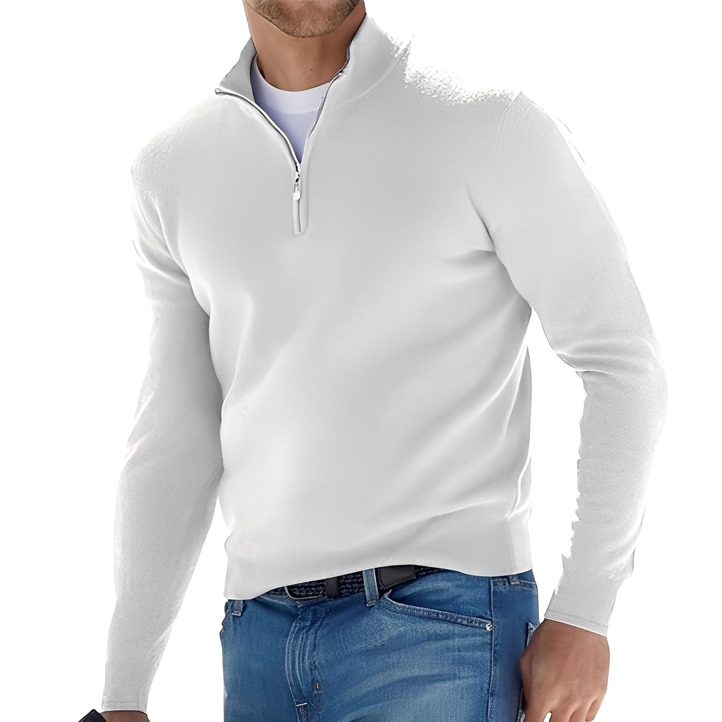 Fredric - Komfortabler Männerpullover mit Zipper