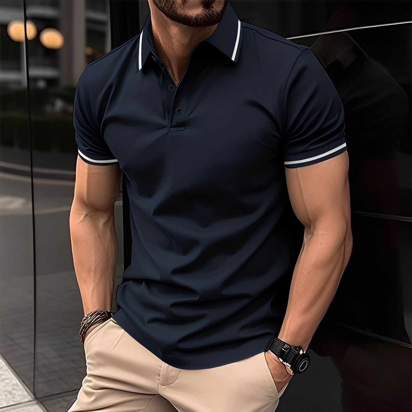 Mervyn - Komfortable Sportshirts für Herren mit kurzen Ärmeln