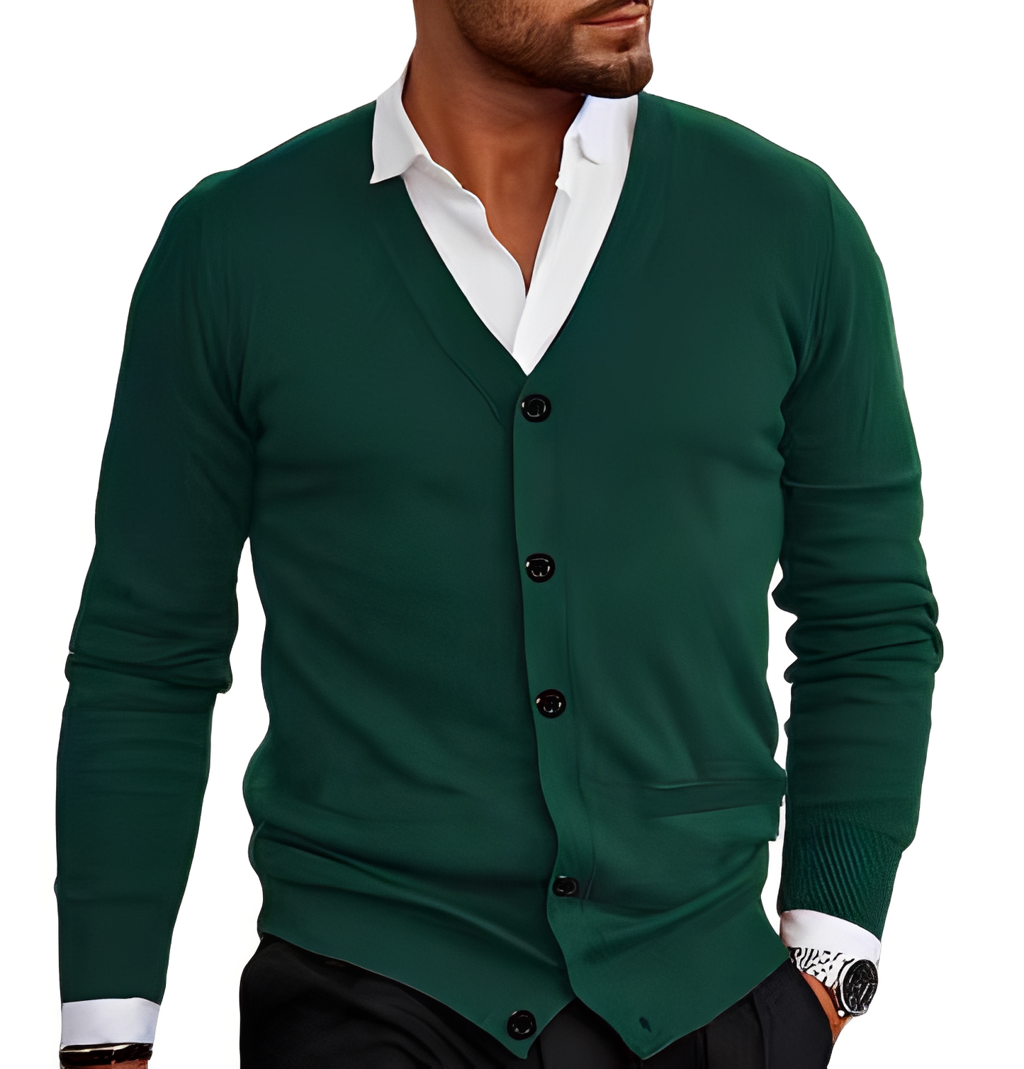 Bradley - Entspannter, einfacher Cardigan für Männer