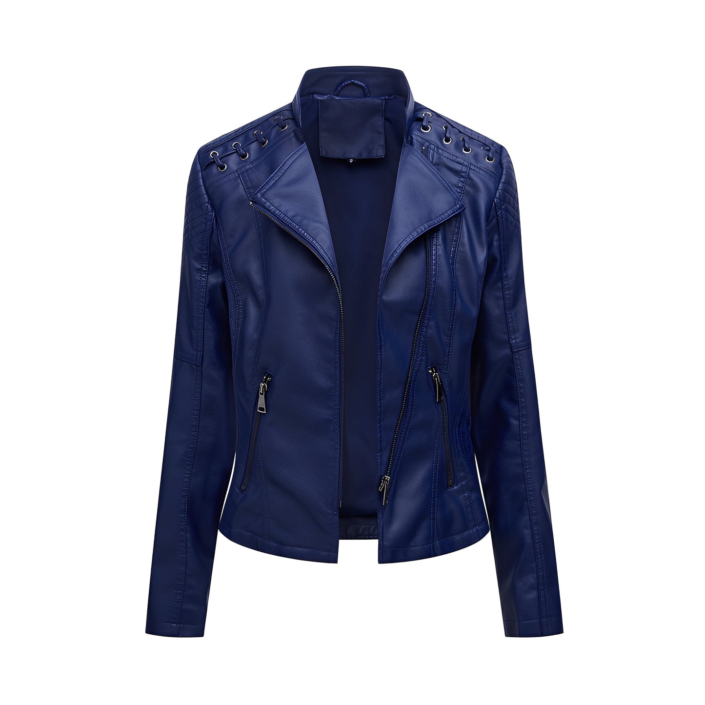Narelle - Elegante, eng anliegende kurze Damenlederjacke
