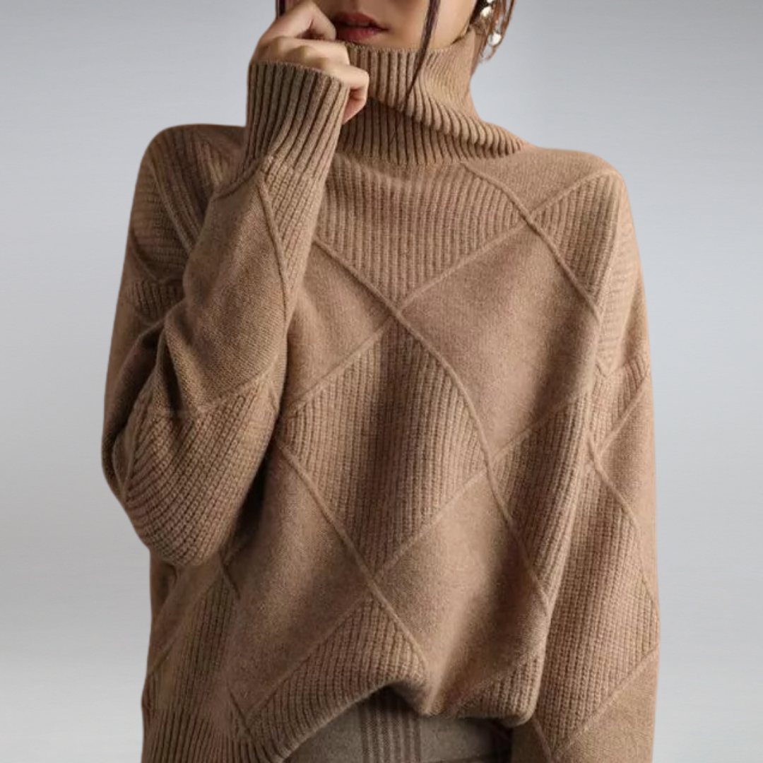 Camille – Damen-Kaschmir-Rollkragenpullover