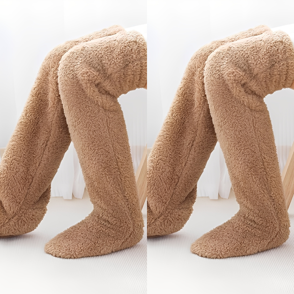 Camellia - Warme, knielange Wintersocken für Damen