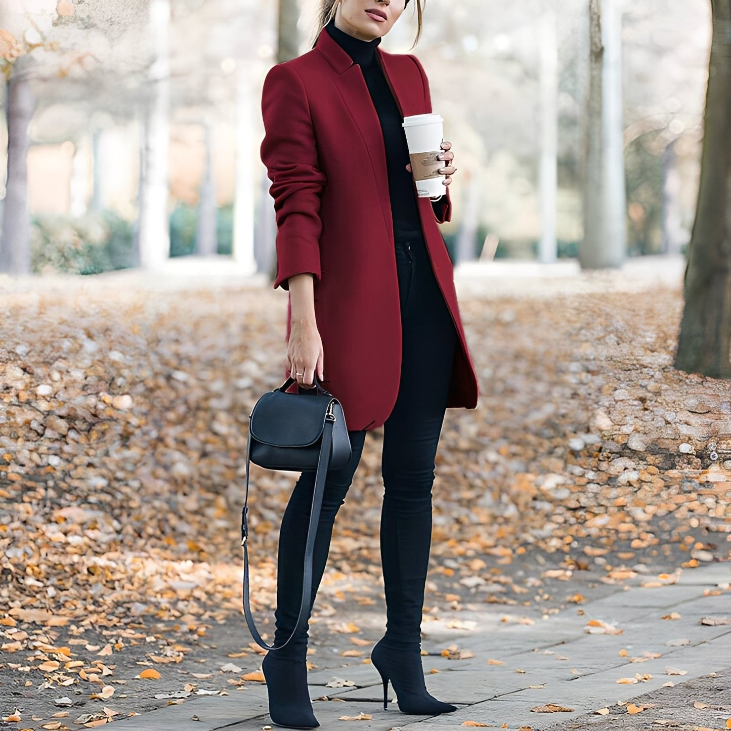 Jazmin - Bequemer, bunter Wollblazer für Damen