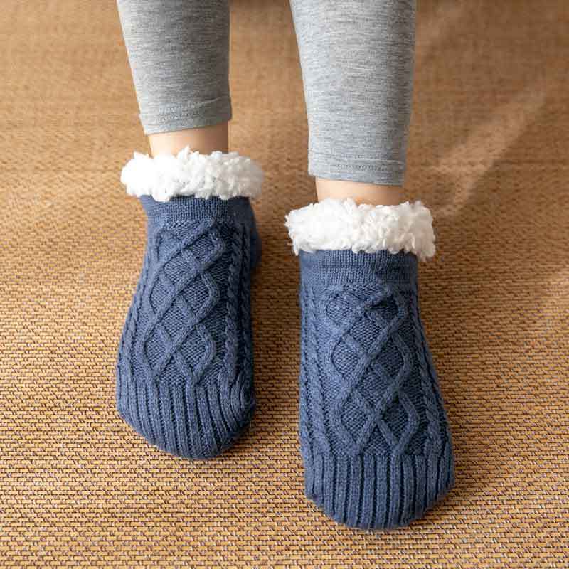 Raquel - Bequeme und rutschfeste Damenplüschsocken für die Winterzeit