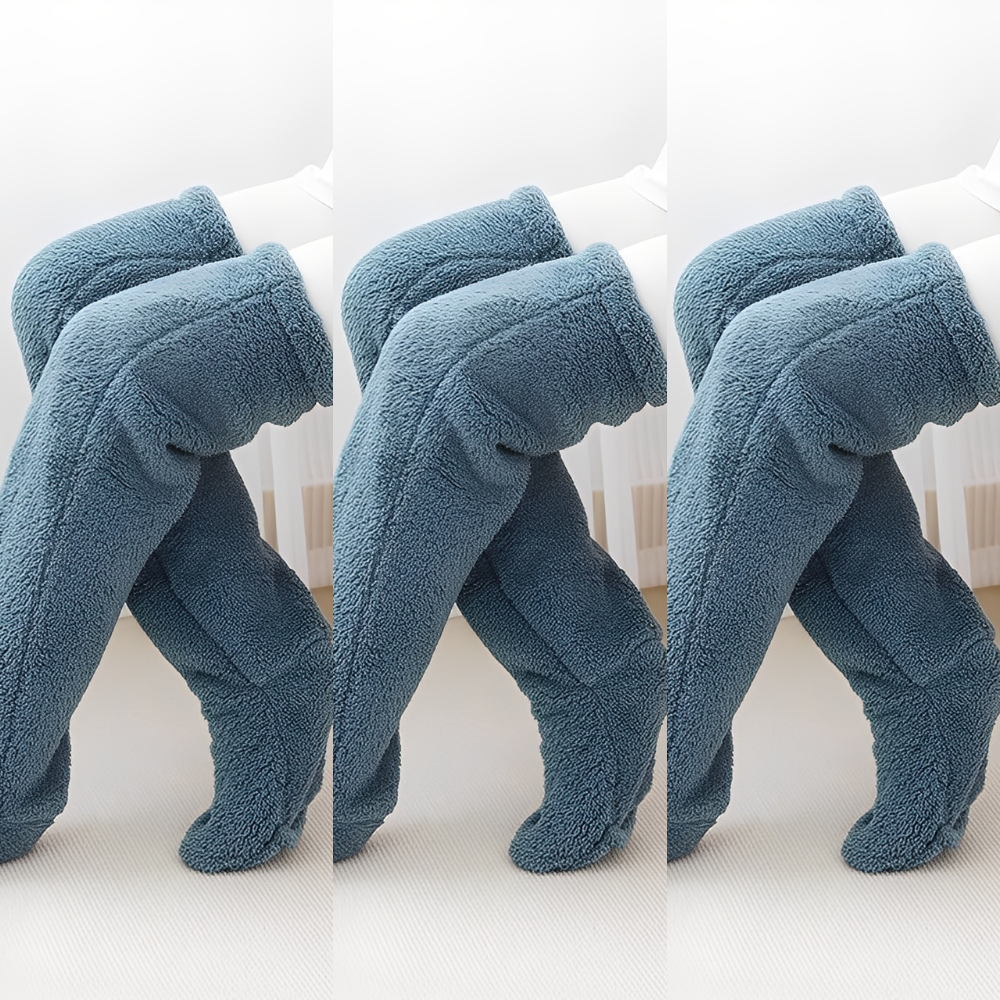 Camellia - Warme, knielange Wintersocken für Damen