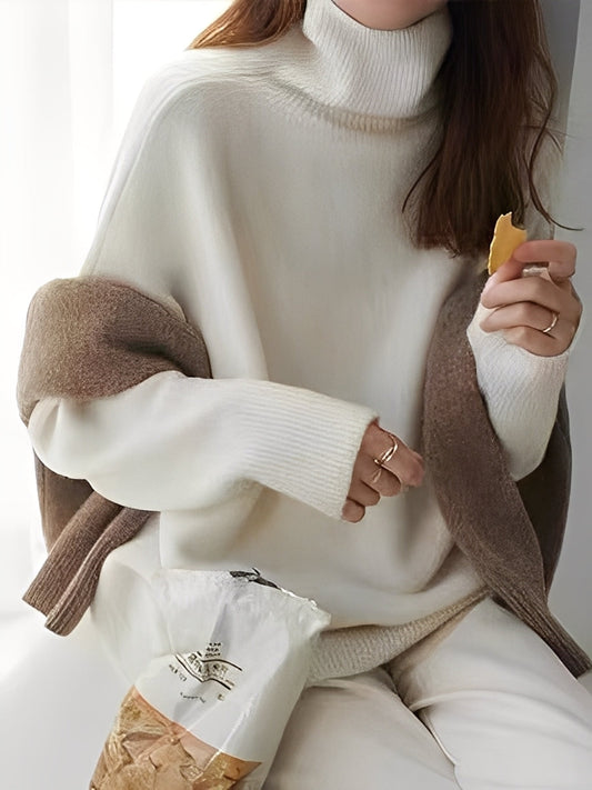 Adrienne - Eleganter, legerer Kaschmir-Rollkragenpullover