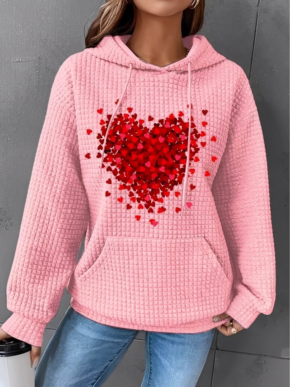 Berenice - Bedruckter Damen-Kapuzenpullover für Bequemlichkeit