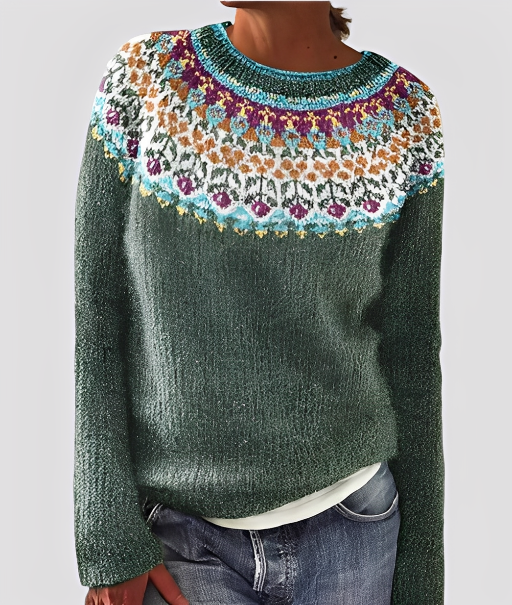 Christal - Damen-Wollpullover, elegant und locker geschnitten