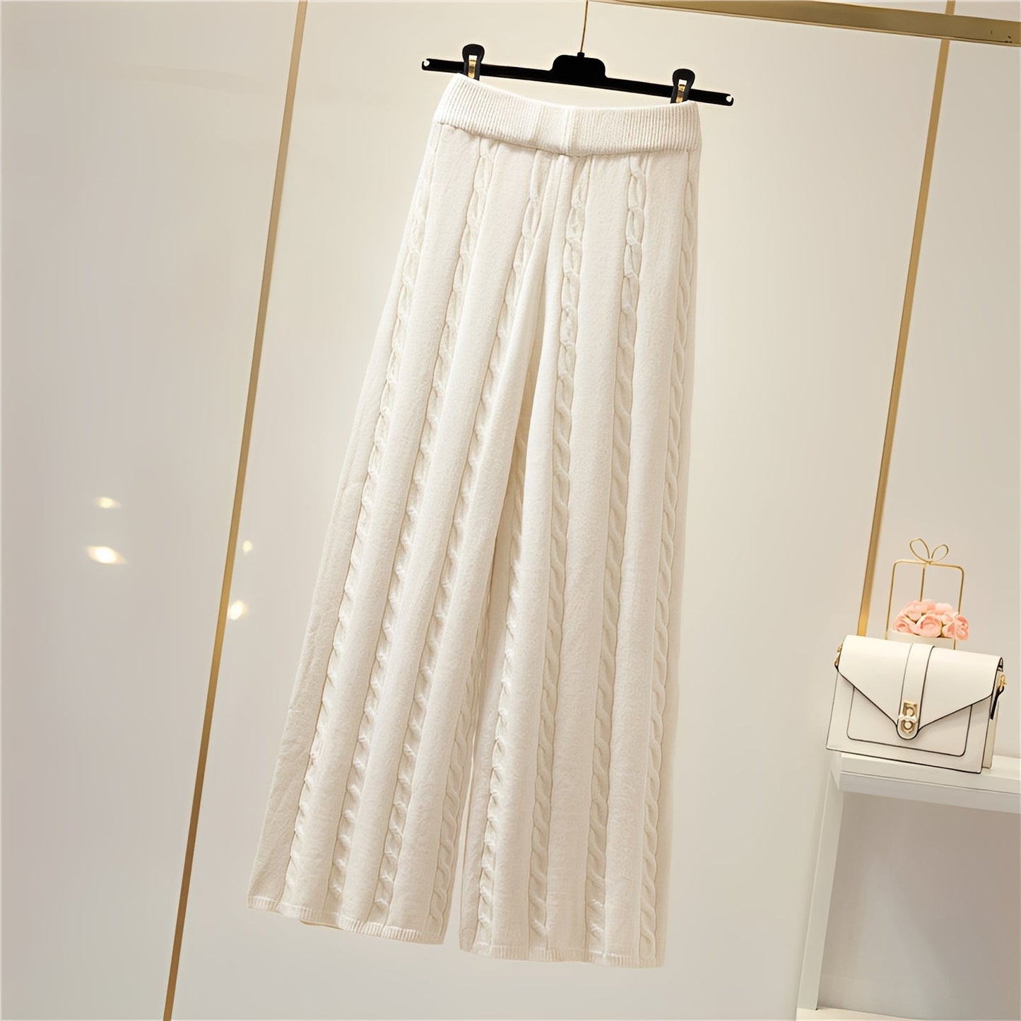 Lucie - Elegantes dreiteiliges Strick-Set für Damen