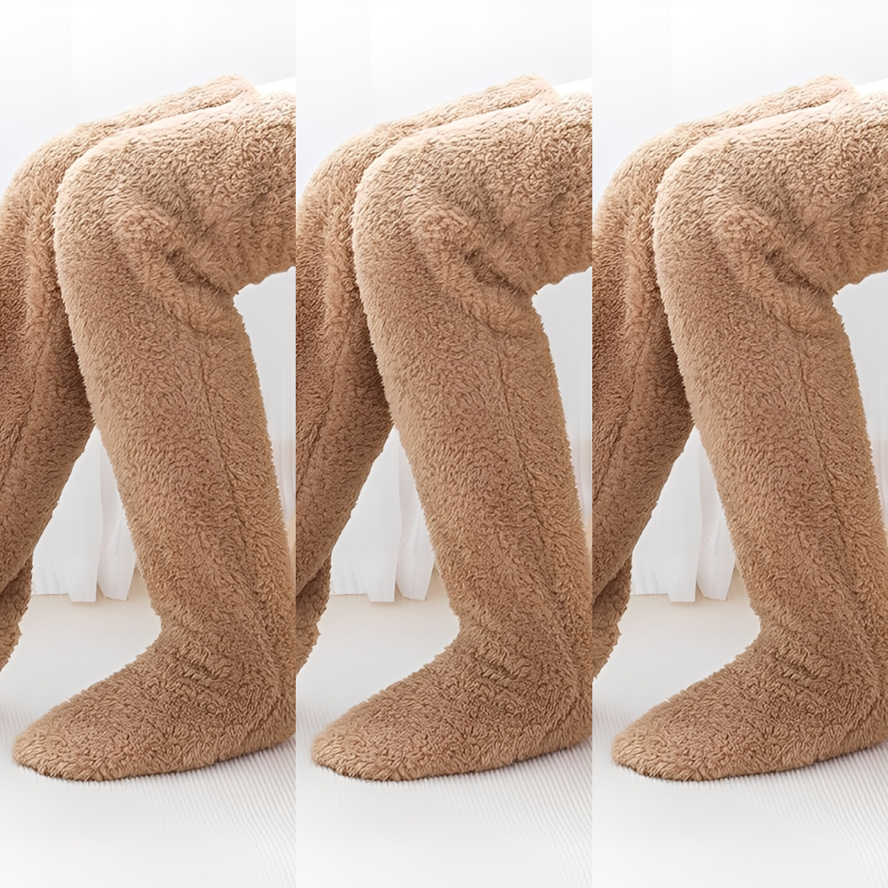Camellia - Warme, knielange Wintersocken für Damen