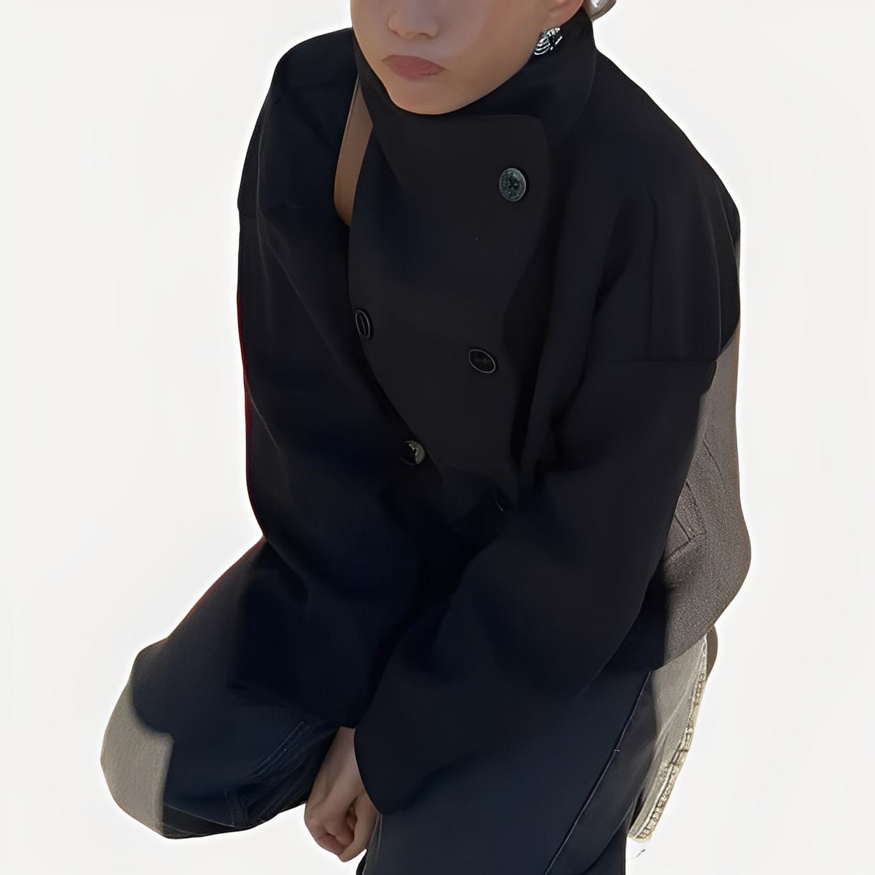 Carolyn - Stilvolle Wolljacke für Damen mit einem Knopf
