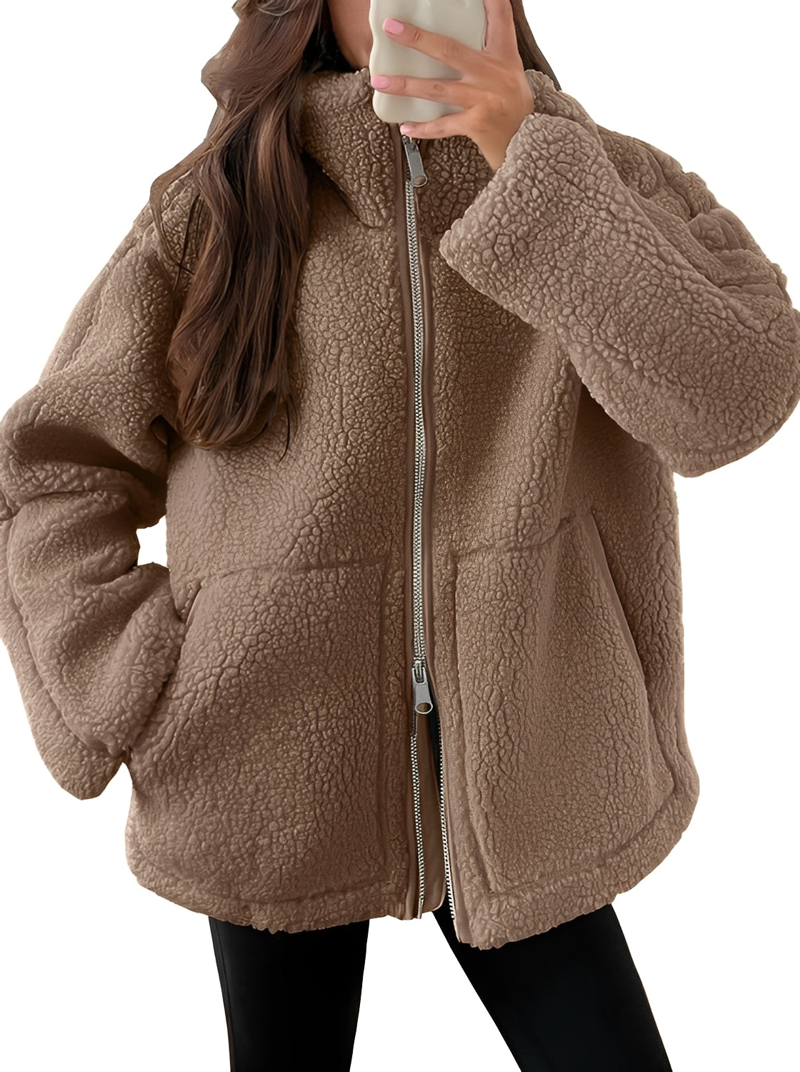 Rowena - Stilvolle Damenwolljacke mit Reißverschluss