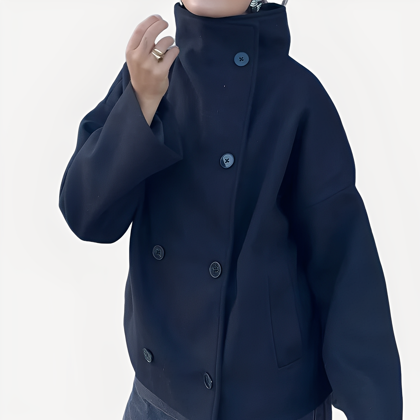 Carolyn - Stilvolle Wolljacke für Damen mit einem Knopf