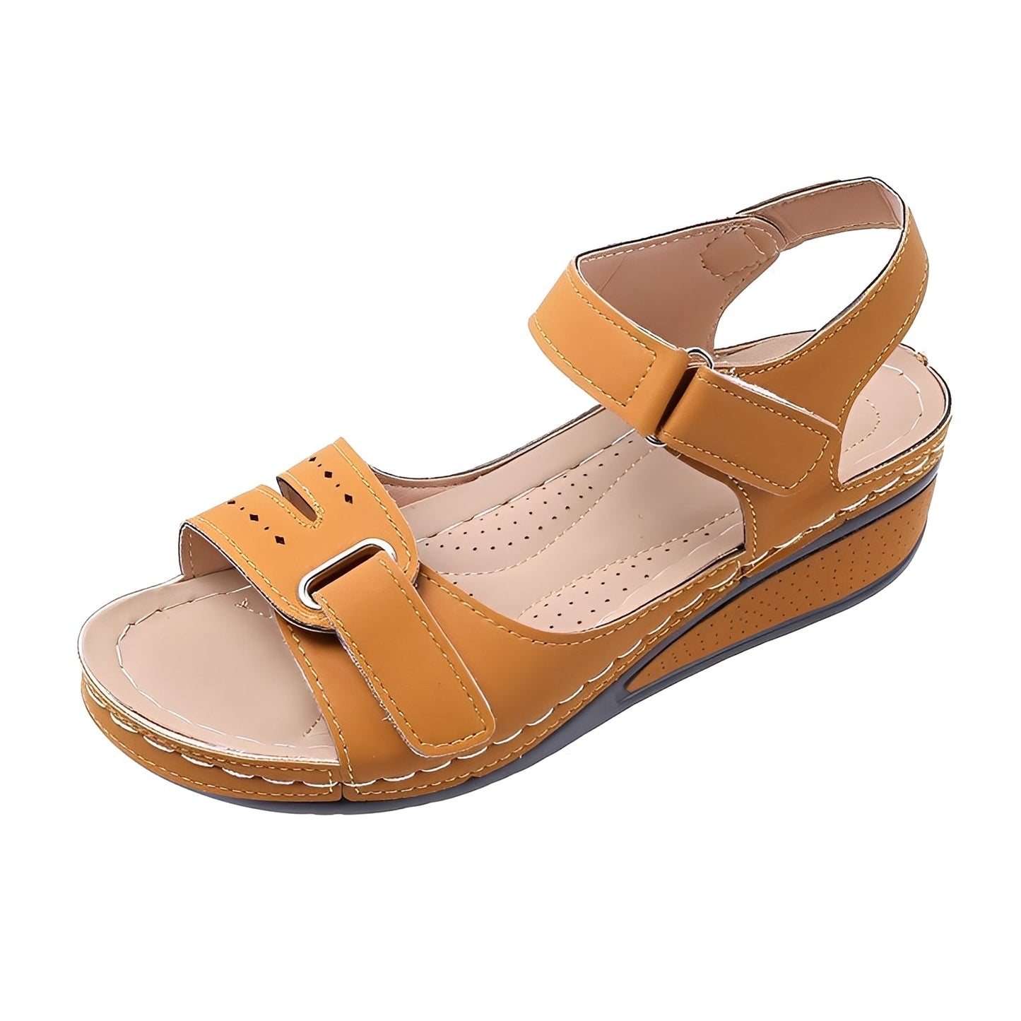 Marissa - Bequeme Damensandalen mit Riemchen