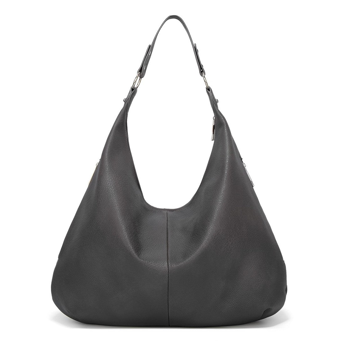 Alva – Große Schultertasche Unifarben
