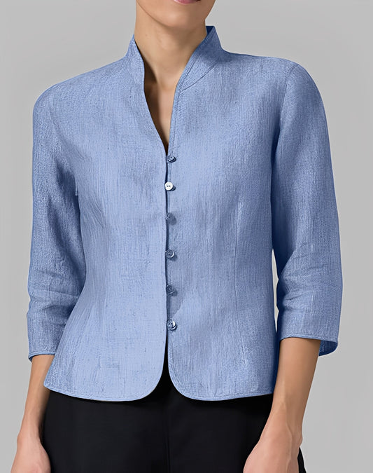 Lolicia - Komfortable Damenbluse mit Dreiviertelärmeln