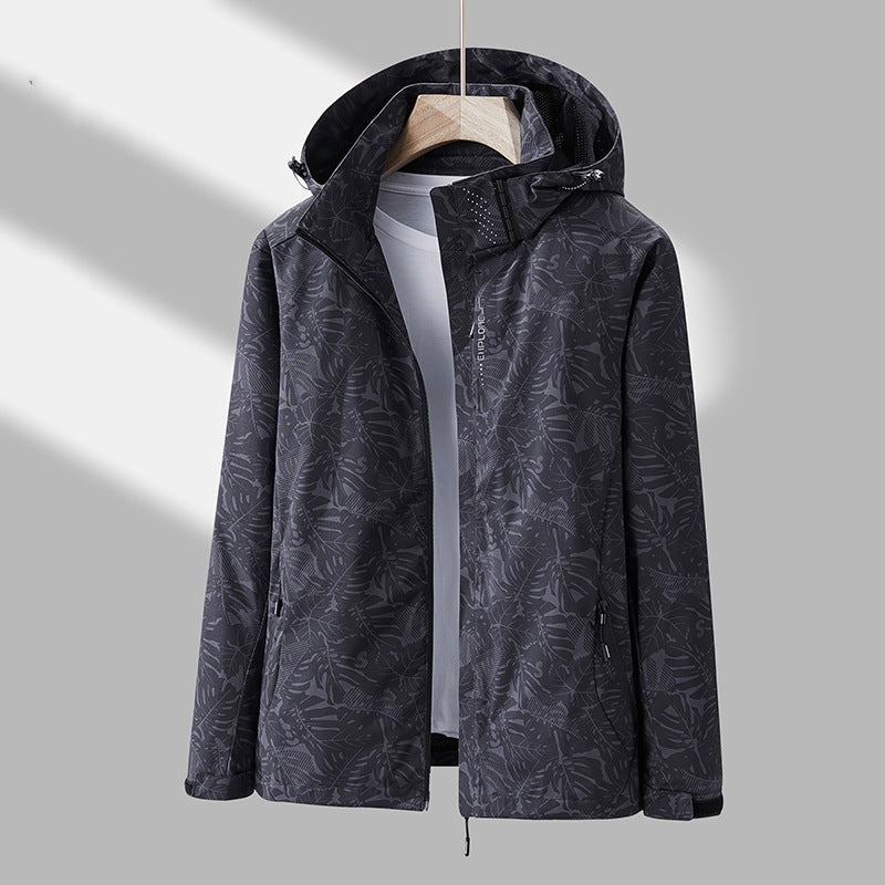 Emmaline - Stylische Damen-Outdoor-Jacke mit Muster und Kapuze