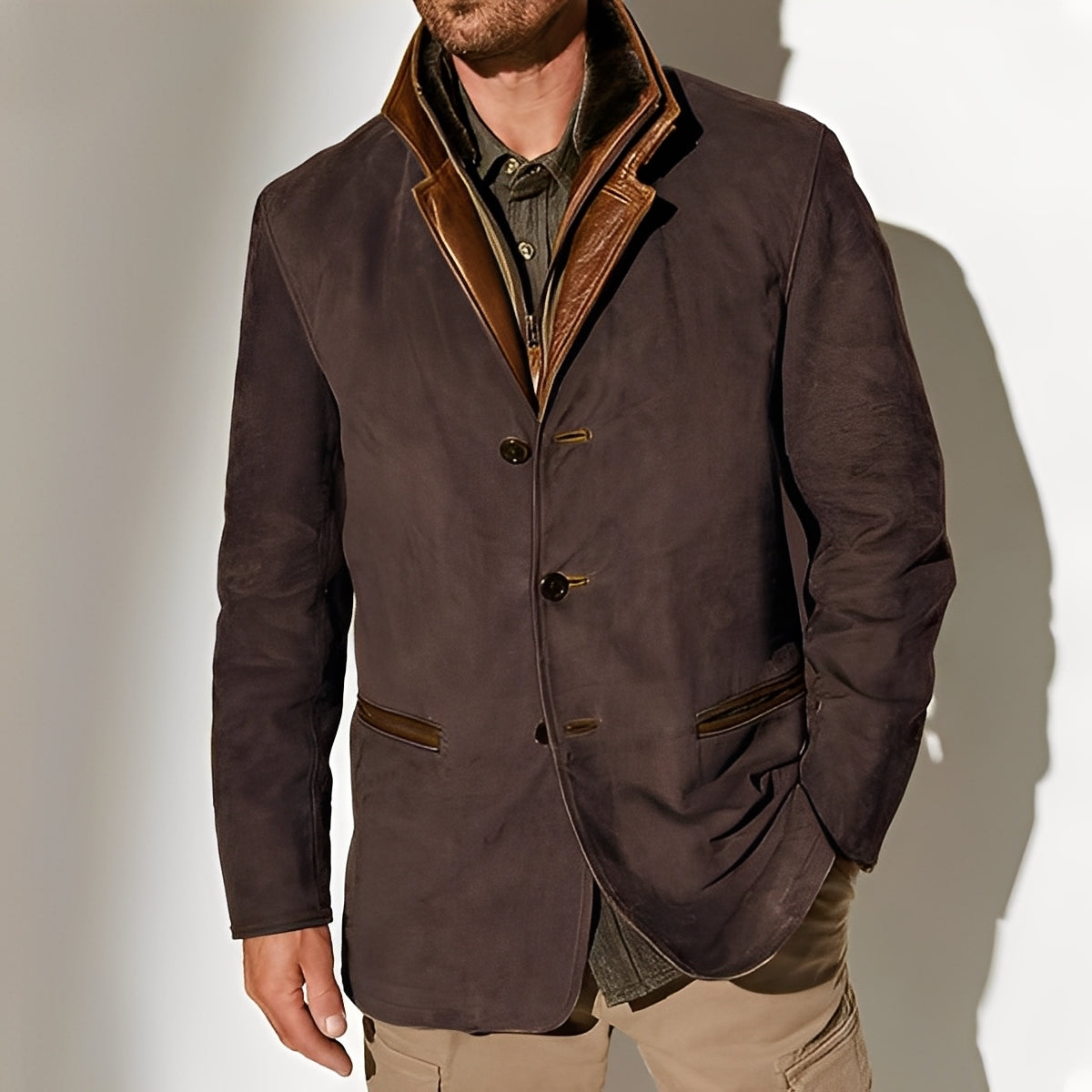Durward - Herrenjacke im traditionellen Design mit Taschen