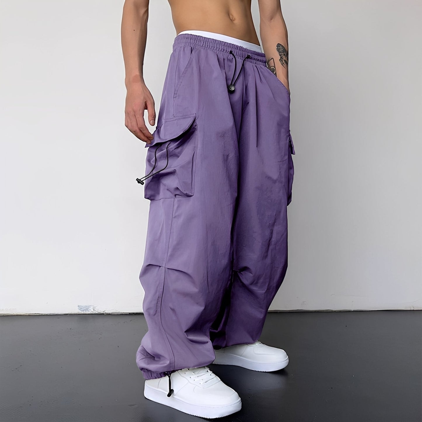 Kaleb - Modische Baggy-Cargohose für Herren