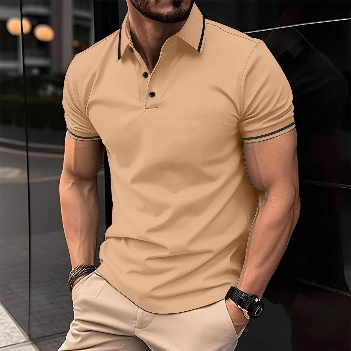 Mervyn - Komfortable Sportshirts für Herren mit kurzen Ärmeln
