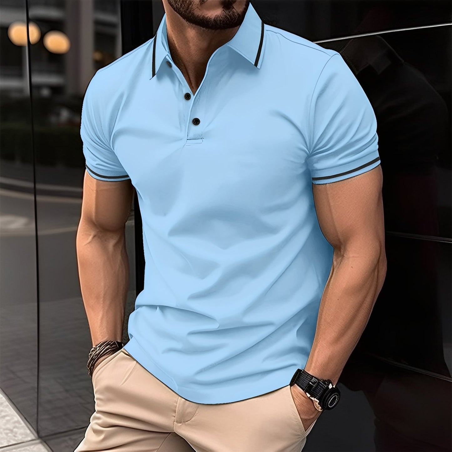 Mervyn - Komfortable Sportshirts für Herren mit kurzen Ärmeln