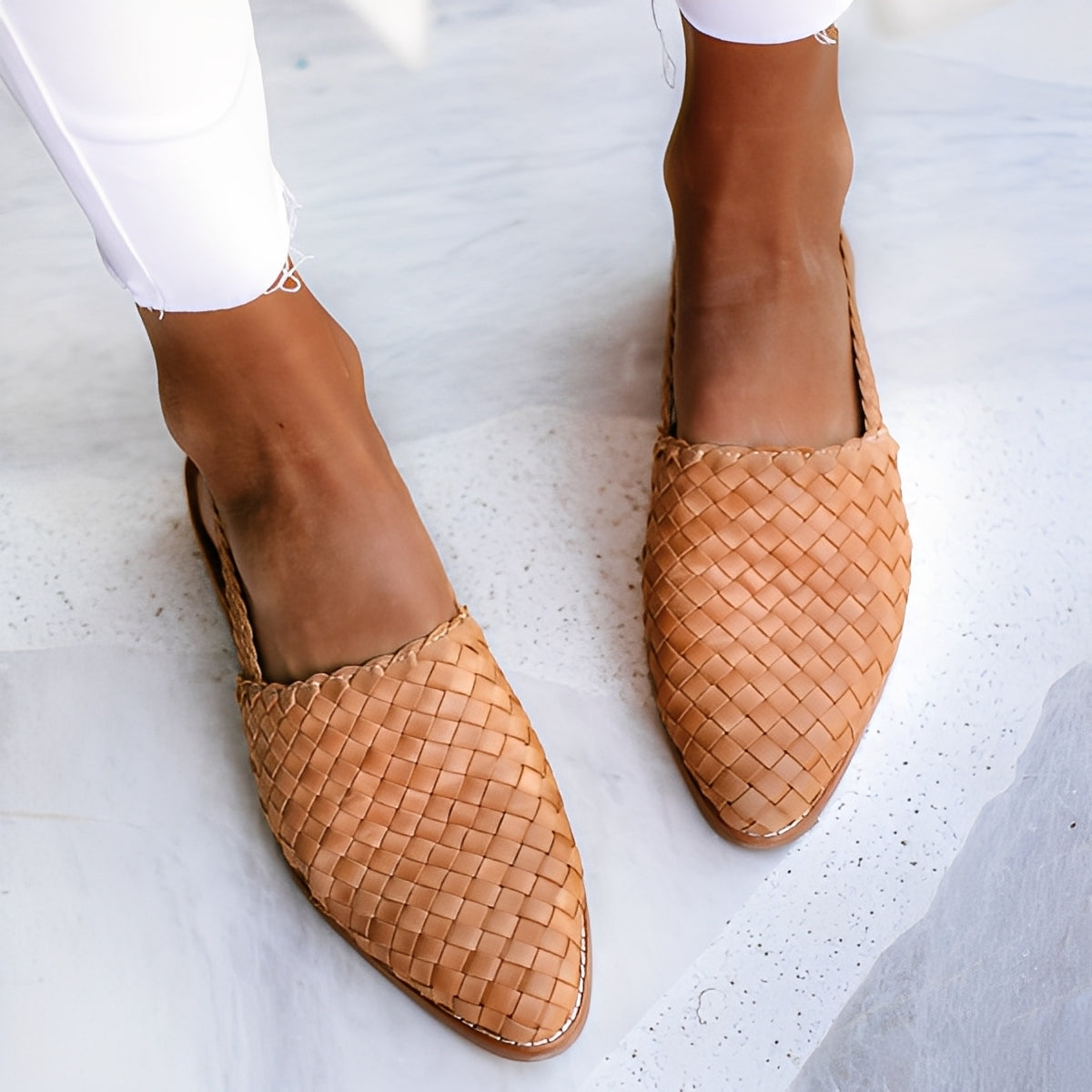 Shirley - Modische Damenflats mit spitzem Design