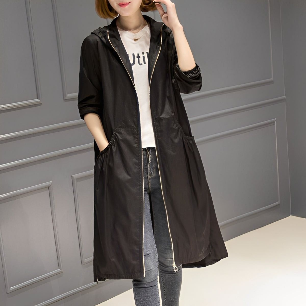 Margarette - Schicker Damen-Regenmantel mit Kapuze