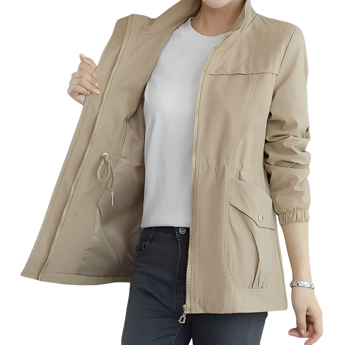 Gwenda - Modejacke für Damen mit verstellbarer Taille
