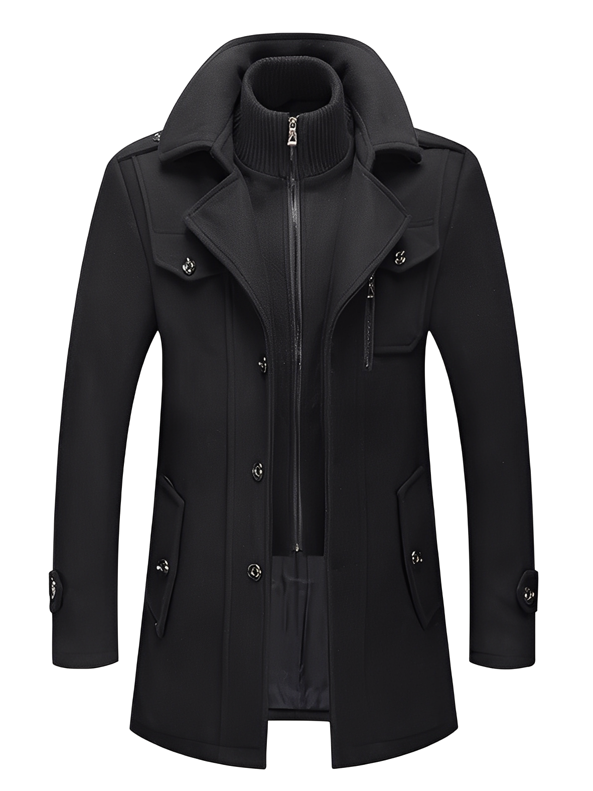 Philip - Eleganter Herren-Trenchcoat mit Taschen