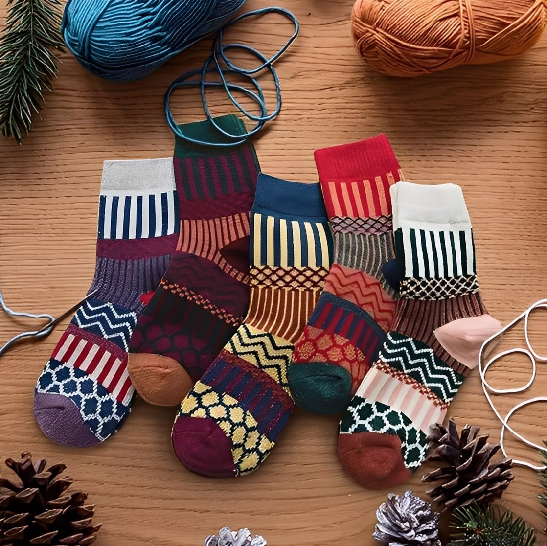Evelynn - Trendige Damen-Wintersocken