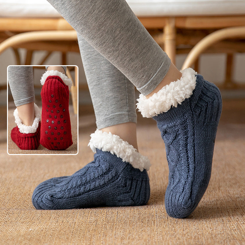 Raquel - Bequeme und rutschfeste Damenplüschsocken für die Winterzeit