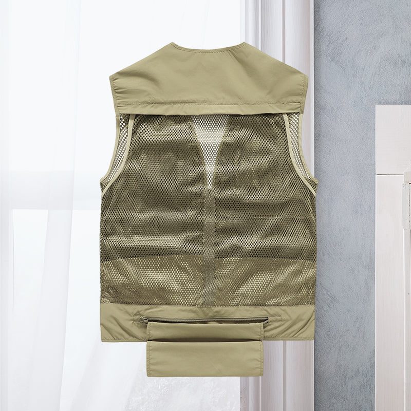 Alessandra – Weste mit Taschen aus Netz