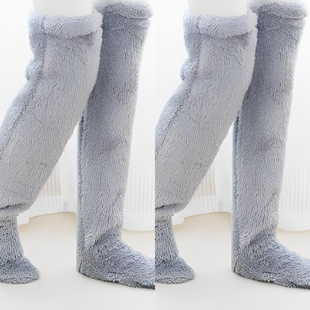 Camellia - Warme, knielange Wintersocken für Damen