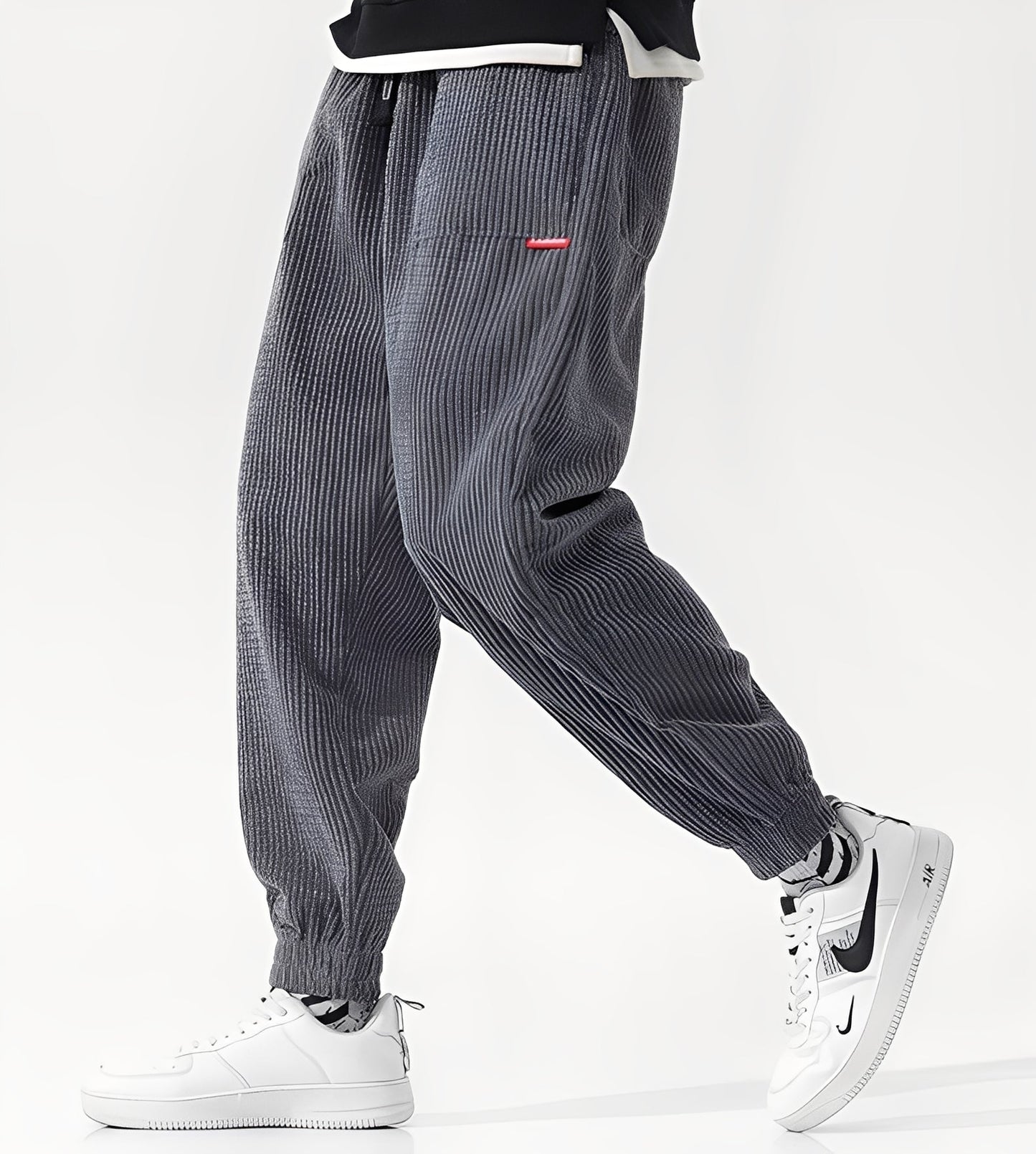 Nicholas - Trendige Cord-Jogginghose für Herren