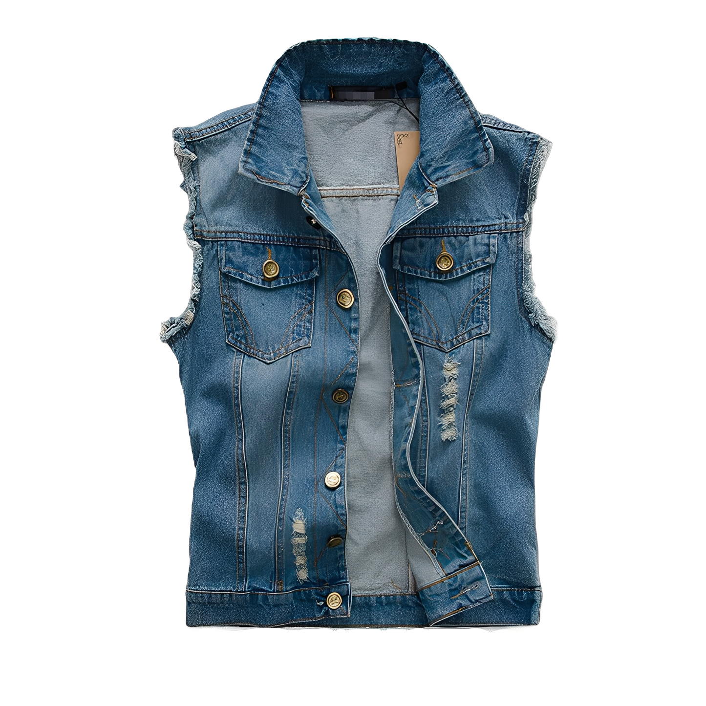 Morley - Klassische Herren-Jeansweste mit Taschen